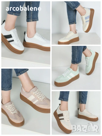 Дамски ниски маратонки, 5цвята 