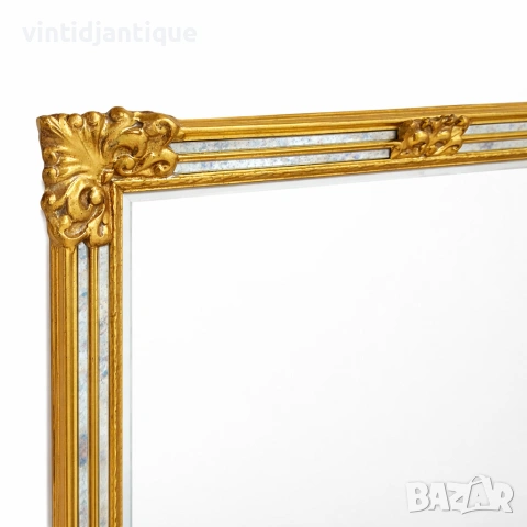 Декоративно стенно огледало в бароков стил със златиста рамка, снимка 2 - Огледала - 54186297