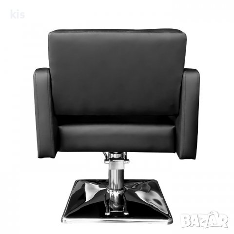 Елегантен фризьорски стол с копчета NRP620 - черен, снимка 4 - Фризьорски столове - 37258954