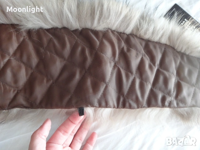 Нова италианска широка яка от лисица естествен косъм, снимка 6 - Шалове - 53140880