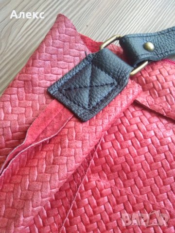 Genuine - дамска чанта тип торба кожа, снимка 3 - Чанти - 40628090