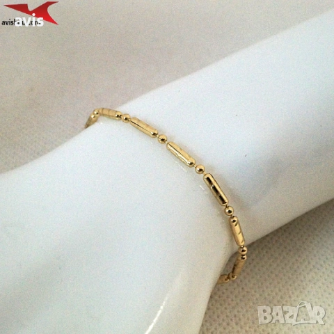 Гривна с 14К златно покритие 234847, снимка 4 - Гривни - 53228881