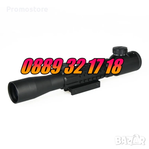 Оптика за пушка Bushnell, оптичен мерник 3-9х40E,релсов захват 10-20мм, снимка 6 - Оборудване и аксесоари за оръжия - 52500423