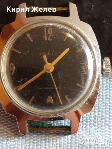 Стар механичен часовник RUHLA ANTI-MAGNETIC GERMANY за КОЛЕКЦИЯ 47908, снимка 2 - Антикварни и старинни предмети - 54118675