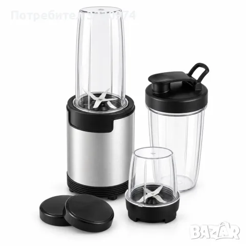 Нутриблендер 9 в 1, 900 W, 3 чаши, BPA-free Tritan и To-Go капак