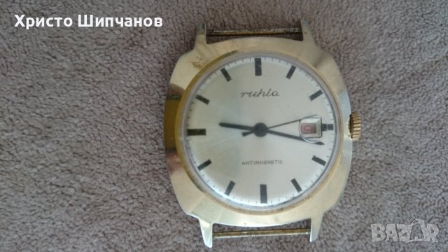 Антикварен немски часовник Ruhla, снимка 1 - Антикварни и старинни предмети - 38237917