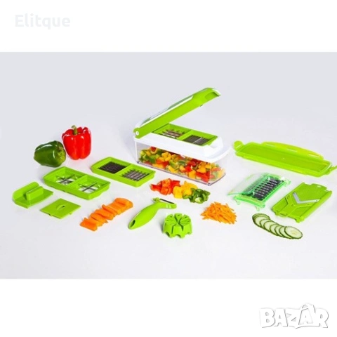 Кухненско ренде с контейнер Nicer Dicer Plus – 13 части 🥕, снимка 3 - Други - 53207074