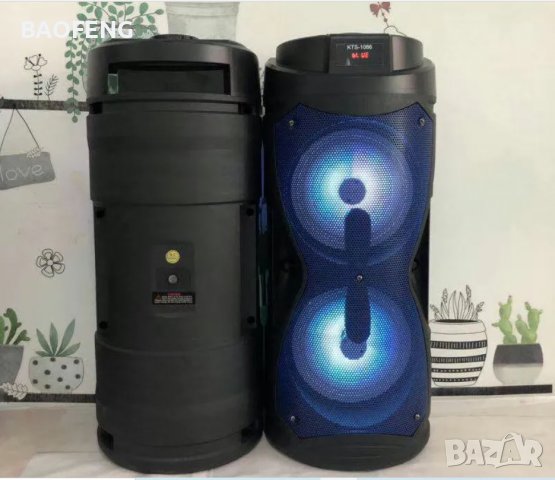 !%@ Нова Караоке тонколона 2х6,5”, с FM тунер, дистанционно, BLUETOOTH, модел KTS 1086, снимка 7 - Тонколони - 40092541