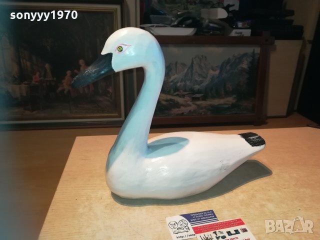 Патица от дърво бяла ръчна изработка 0311201908, снимка 16 - Колекции - 30662871