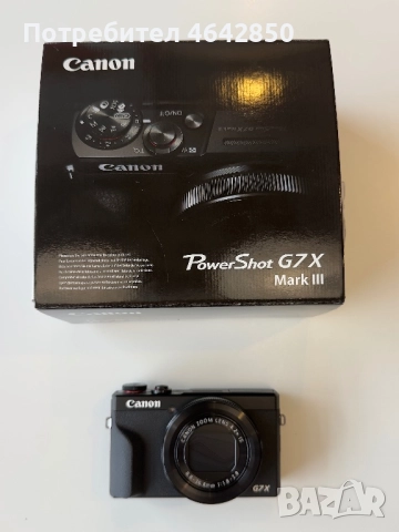 Продавам чисто нов Canon G7X Mark III