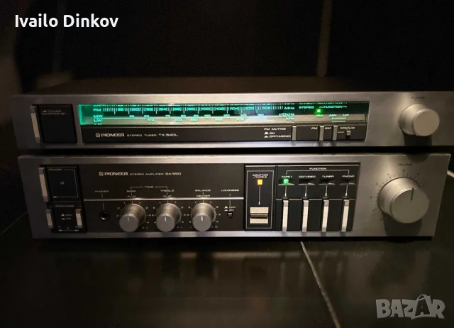 Усилвател SA-550 и тунер TX-540L Pioneer. Бонус- говорители Pioneer!, снимка 3 - Ресийвъри, усилватели, смесителни пултове - 54103948