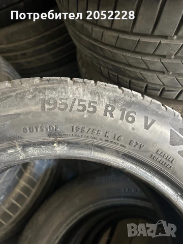 195/55/16 Continental , снимка 3 - Гуми и джанти - 51319908
