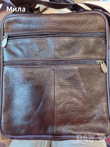 Мъжка кожена чанта , снимка 2 - Чанти - 51158432