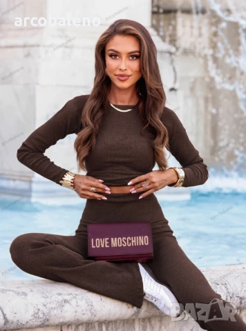 Дамски комплект от блуза и панталон Polisena с оребрен дизайн, 4цвята , снимка 5 - Комплекти - 51370259