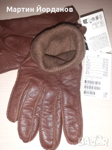 НОВИ Ръкавици H&M естествена кожа, снимка 4 - Ръкавици - 47840010