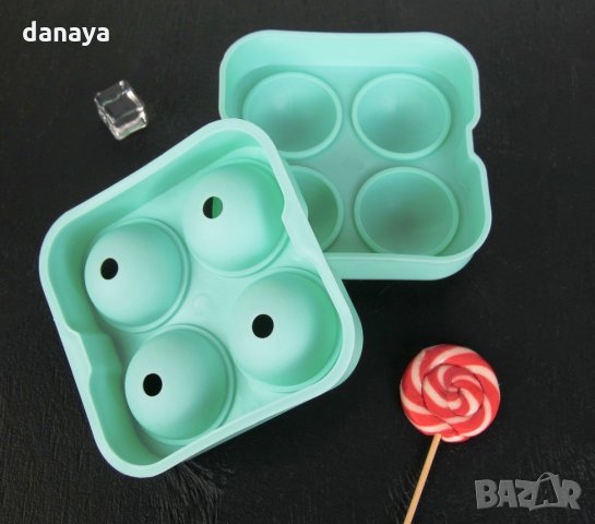 1822 Пластмасова форма за лед Топки Spherical Ice mold, снимка 8 - Форми - 30915380