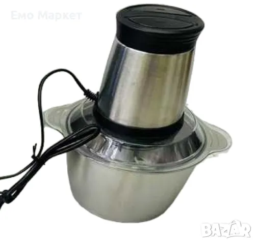Професионален чопър машина за мелене "3 ЛИТРА" ! МЕТАЛНА КУПА;
300W, снимка 2 - Аксесоари за кухня - 48501341