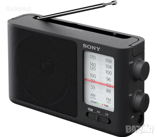 Sony ICF-506 Преносимо Радио С Мрежово Захранване / Батерии Черно, снимка 3 - Радиокасетофони, транзистори - 55931222