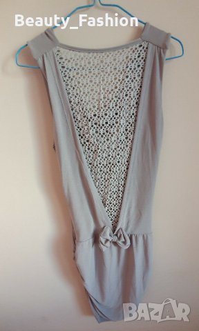 Дамска рокля сива, снимка 2 - Рокли - 29331951