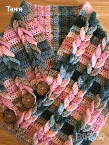 оригинален дамски плетен шал, снимка 2 - Шалове - 40352577