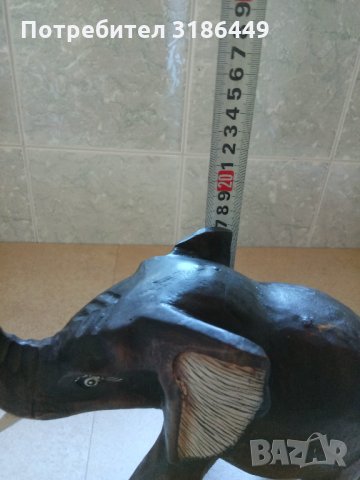 Нов дървен слон, снимка 4 - Статуетки - 34236374