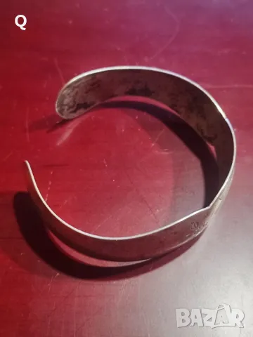 Стара сребърена гривна , снимка 4 - Гривни - 48774856