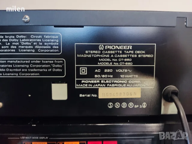 дек Pioneer CT-680, снимка 4 - Декове - 55865672