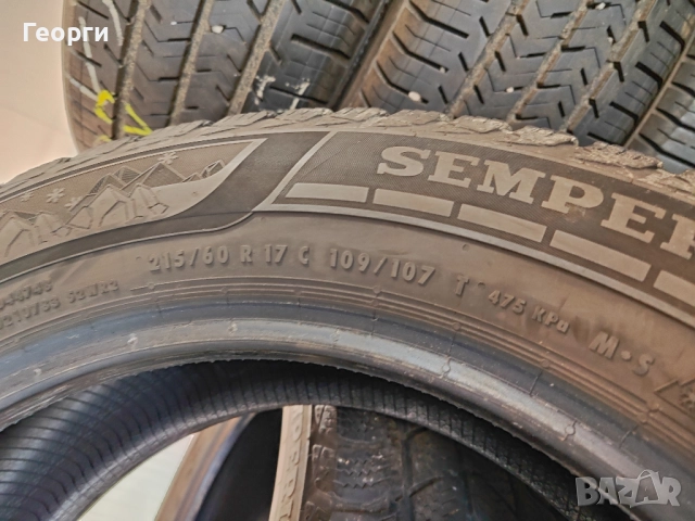 4бр.зимни гуми 215/60/17C Semperit, снимка 5 - Гуми и джанти - 52238072