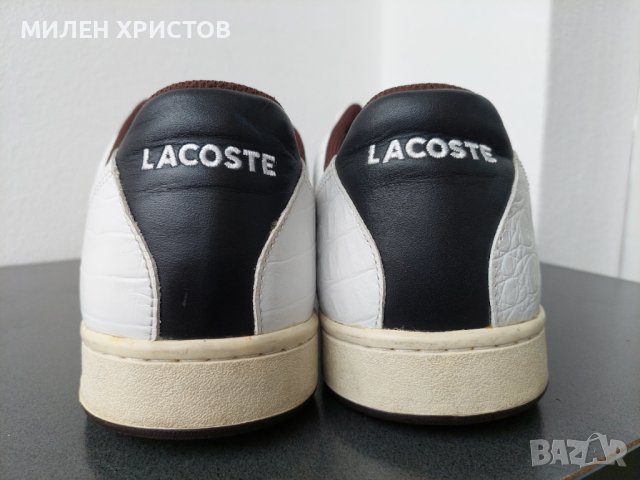 LACOSTE-100% Оригинал Естествена кожа-№47 , снимка 3 - Маратонки - 44363968