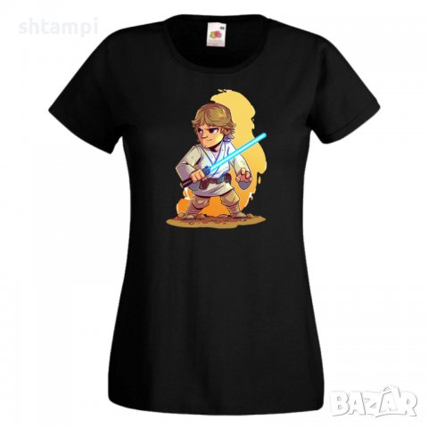 Дамска тениска Star Wars Luke Игра,Изненада,Подарък,Геймър,, снимка 2 - Тениски - 36789126