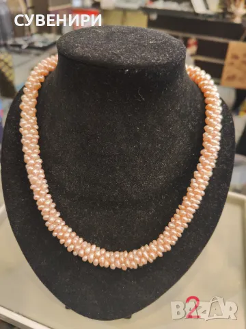 Колиета от естествени перли , снимка 3 - Колиета, медальони, синджири - 49614533