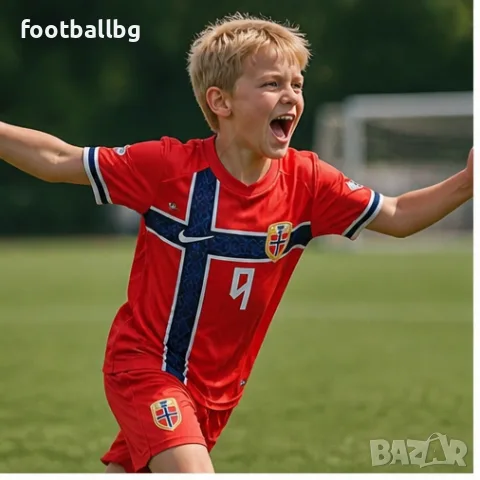 HAALAND 9 ❤️⚽️ детско юношески футболни екипи 🇳🇴 NORWAY 🇳🇴 НОВО сезон 2026-27 година , снимка 3 - Футбол - 40430548