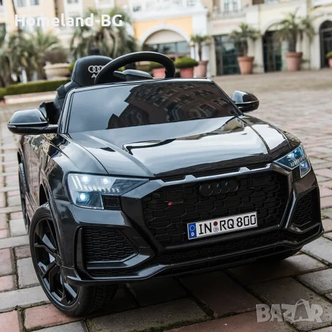 Акумулаторна кола Audi RS Q8 с WiFi меки гуми и кожена седалка и MP3 12V металик, снимка 8 - Детски велосипеди, триколки и коли - 56049594