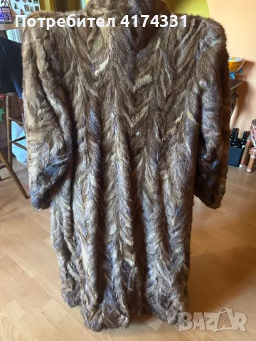 Кожено палто от норка, снимка 3 - Палта, манта - 56017610