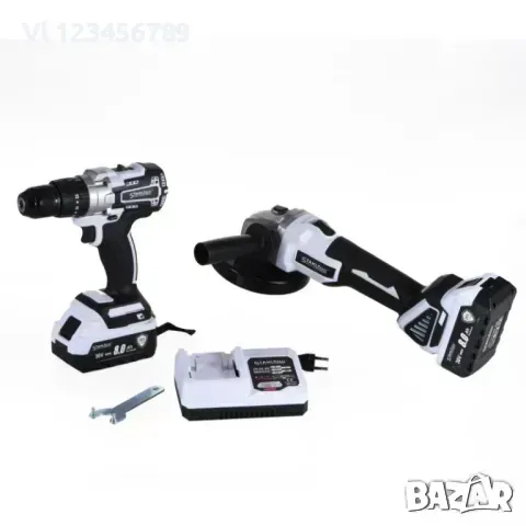 2в1 Акумулаторен Винтоверт и Безчетков Ъглошлайф STAHLMAYER PRO 36V 8,0AH, снимка 2 - Други инструменти - 49784363