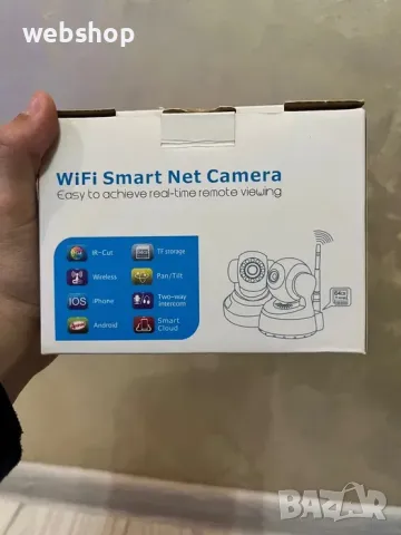 ТОП ЦЕНА!! Безжична въртяща се WiFi Full HD камера тип Бебефон, 2 MP, бяла, снимка 4 - IP камери - 47545052