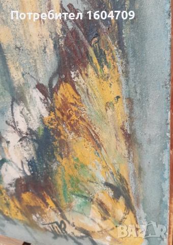 Стара картина Тодор Калпакчиев, снимка 4 - Картини - 52123549