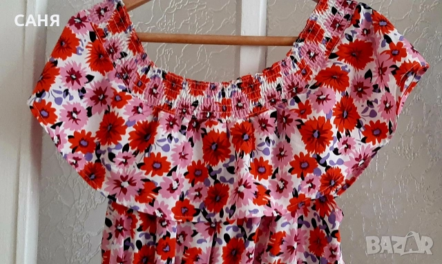 Нежна дълга рокля и Ефектна,фина туника,с раздвижена дължина, снимка 4 - Рокли - 53615634