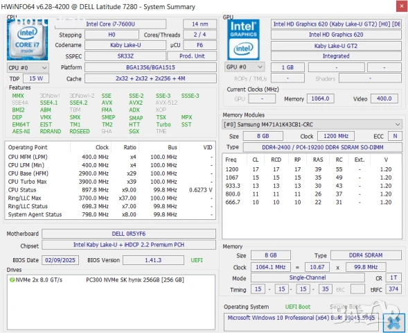 +Гаранция! Touchscreen! Тъчскрийн! Лаптоп Dell 7280 Intel Core i7-7600U / 8GB RAM / 256GB SSD, снимка 9 - Лаптопи за работа - 50985459