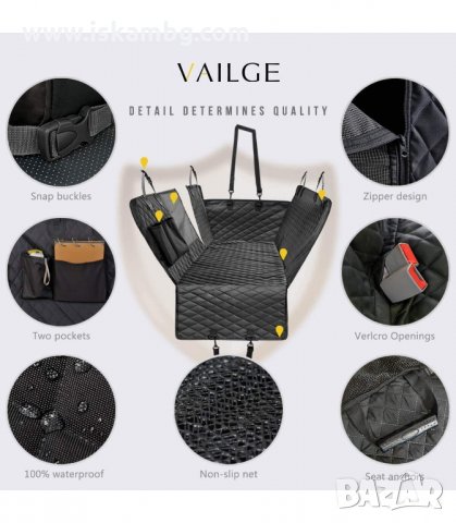 КУЧЕШКО ПОКРИВАЛО ЗА ЗАДНИТЕ СЕДАЛКИ НА АВТОМОБИЛА - КОД 3236, снимка 7 - Други стоки за животни - 33872957