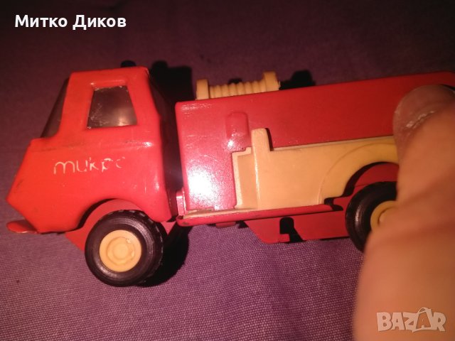 Метално камионче от соца 152х65х52мм, снимка 6 - Коли, камиони, мотори, писти - 42796358