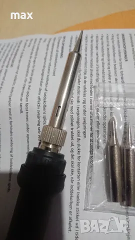 Поялник 60w с регулатор 200- 450 градуса и 6 сменяеми накрайника с различни върхове. , снимка 6 - Поялници и запояване - 49030820