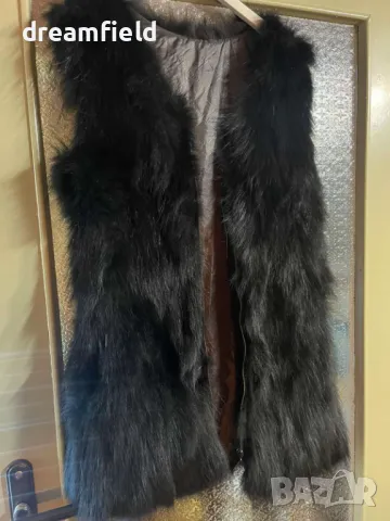 Елек естествен косъм- S- черна лисица