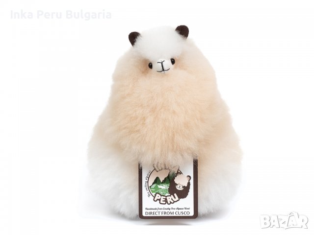  Усмихната алпака – малка, 23 см, Vanilla Swirl, снимка 3 - Плюшени играчки - 37101712