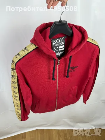 Суитшърт с качулка и цип „Boy London“, размер S, снимка 6 - Суичъри - 56168901