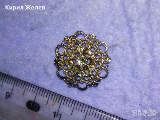 ПОСРЕБРЕНА ФЛОРАЛНА АЖУРНА АРТ АПЛИКАЦИЯ ЦВЕТЕ от БЛАГОРОДНА СТОМАНА с ФАСЕТИРАНИ АМЕТИСТИ 41069, снимка 5 - Други - 42796046