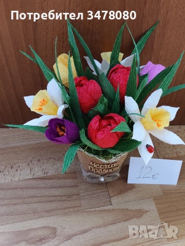 Ръчно изработени букетчета , снимка 4 - Декорация за дома - 53334707