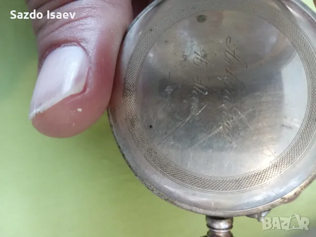 старинен сребърен часовник , снимка 4 - Мъжки - 49196178