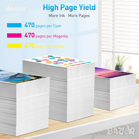 Clywenss 502 XL мастилени касети, съвместими с Epson 502XL 502, 6 пакета (циан магента жълто), снимка 3 - Консумативи за принтери - 44653028