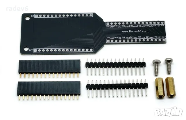 Адаптерна платка за ESP32 за бредборд, ESP32-WROOM-32, 30 пина, комплект за запояване